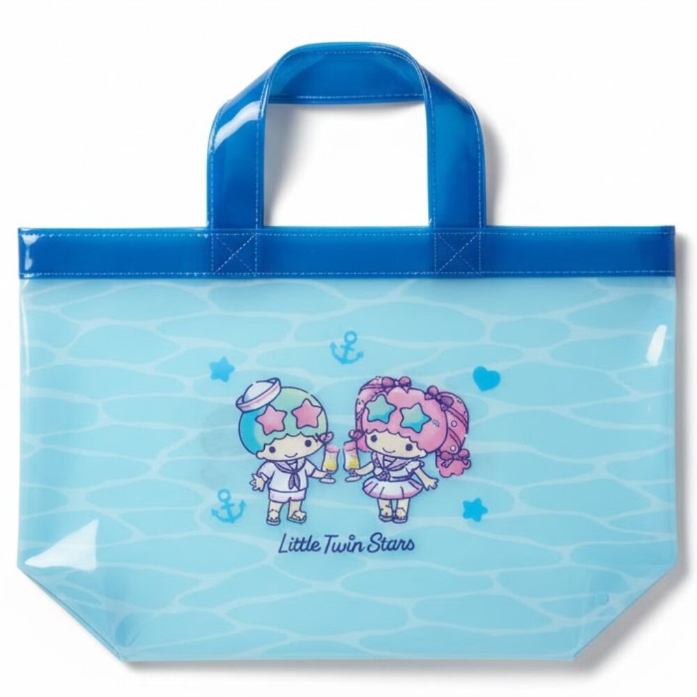 Sanrio Little Twin Stars Aqua Tote Bag